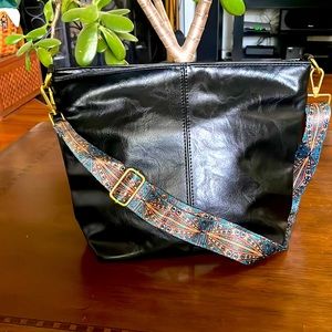 Black Hobo Style Handbag